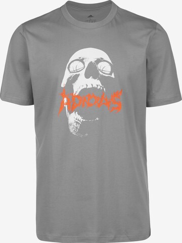 ADIDAS PERFORMANCE T-Shirt 'Halloween' in Grau: predná strana