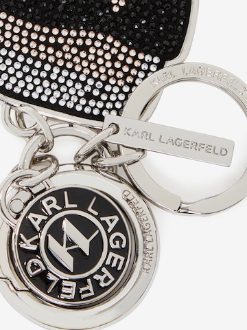 Portachiavi 'Ikonik Rhinestones' di Karl Lagerfeld in argento