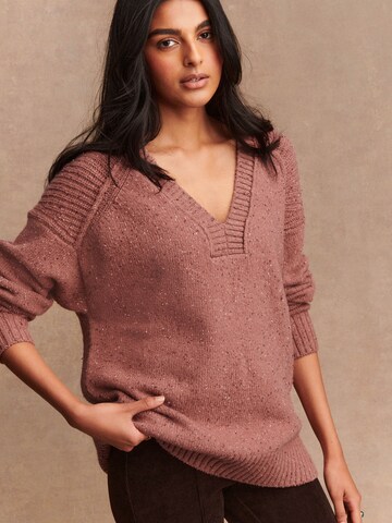 Next Свитер в Ярко-розовый: спереди