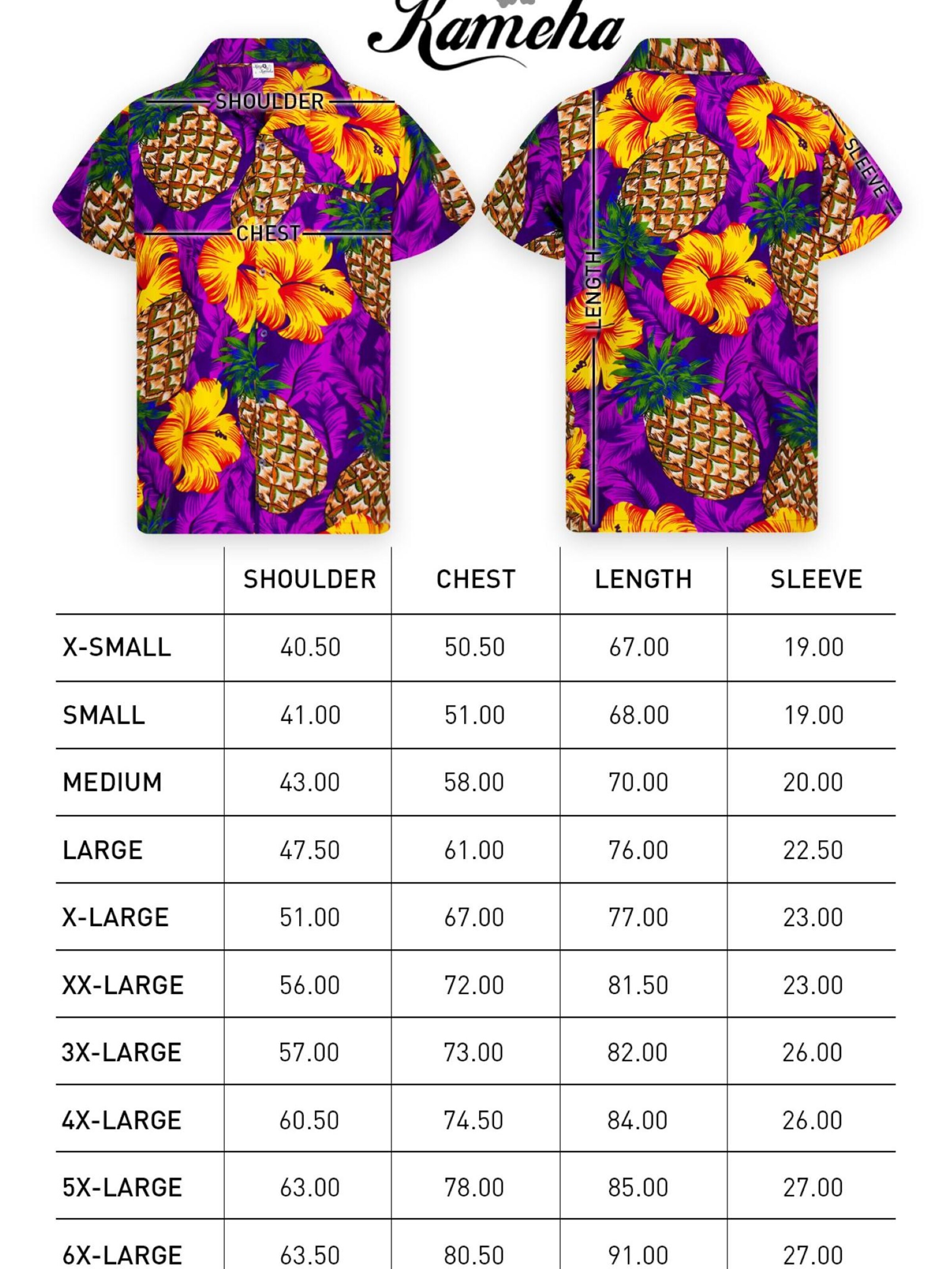King Kameha Shirt 'Pineapple Hibiscus' in Purple