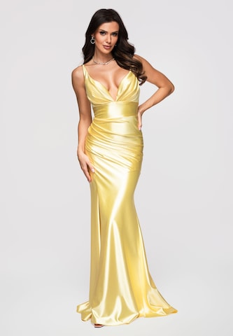 Ombre Evening dress in Yellow: front