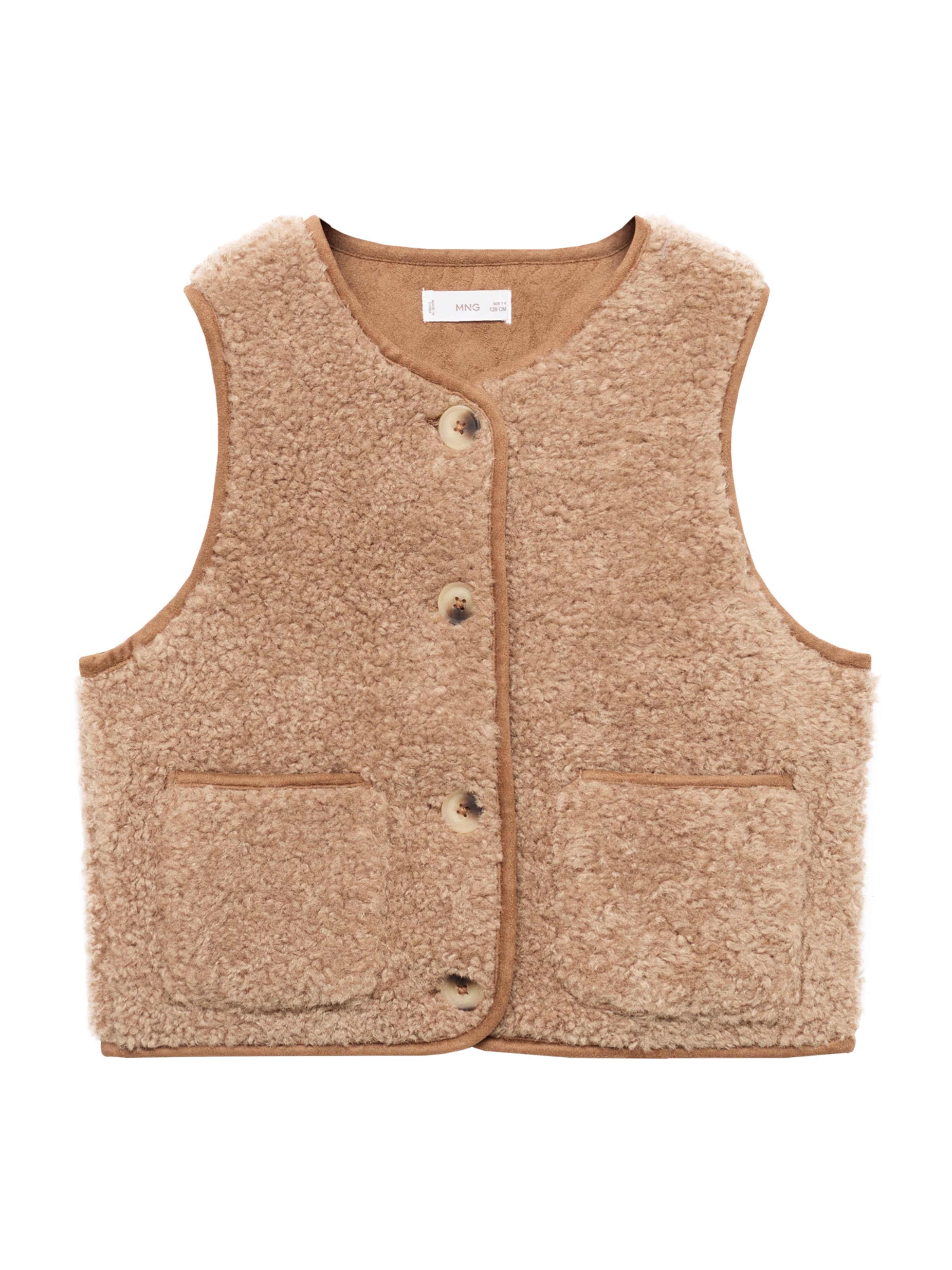 MANGO KIDS Vesta 'CARAMEL' – hnědá: přední strana