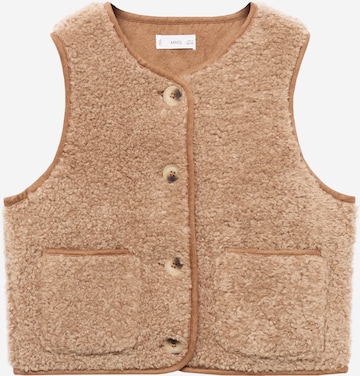 MANGO KIDS Liivi 'CARAMEL' värissä ruskea: etupuoli