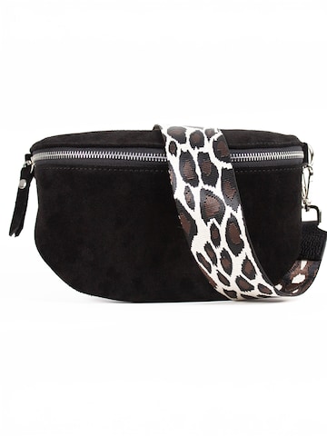 Sacs banane 'LIVIA medium' lePelou en noir : devant