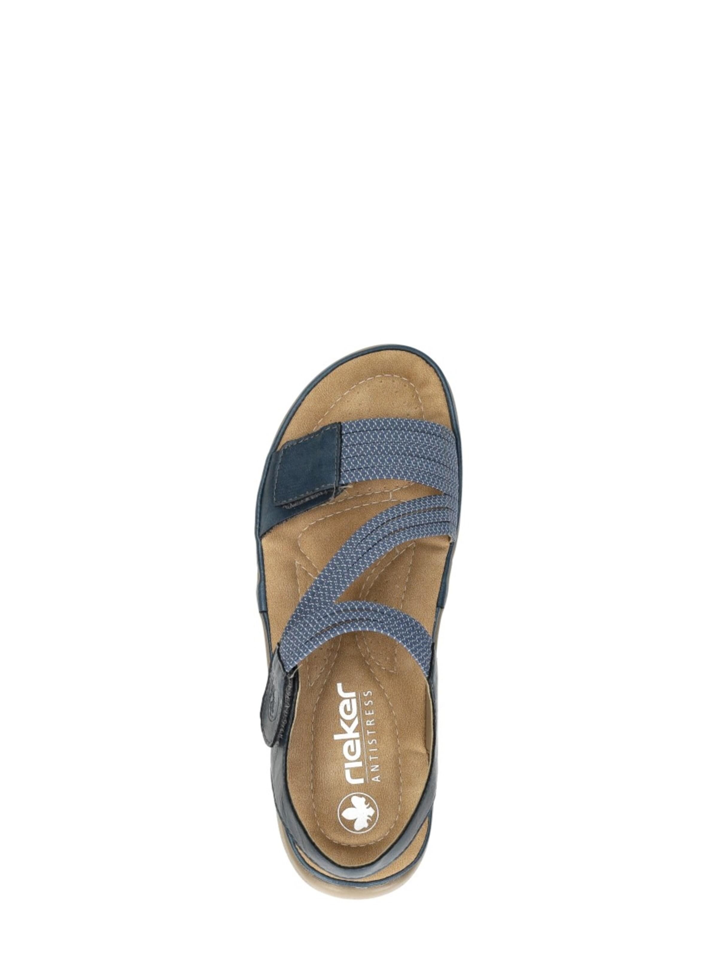 Sandales 'Sandalen Plat' Rieker en bleu
