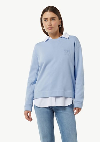 comma casual identity Sweatshirt i blå: framsida