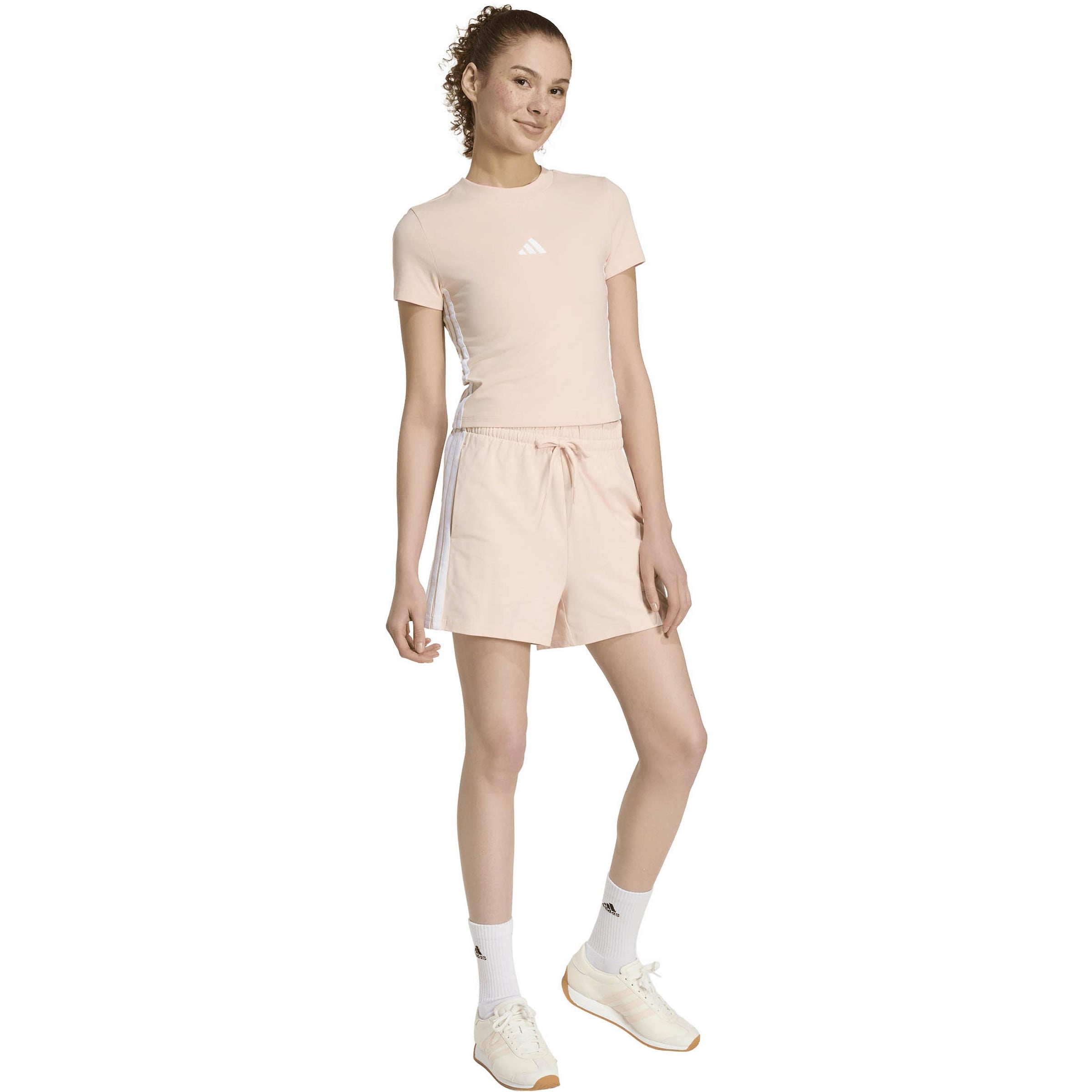 ADIDAS SPORTSWEAR Regular Workout Pants 'Essentials' in Pink