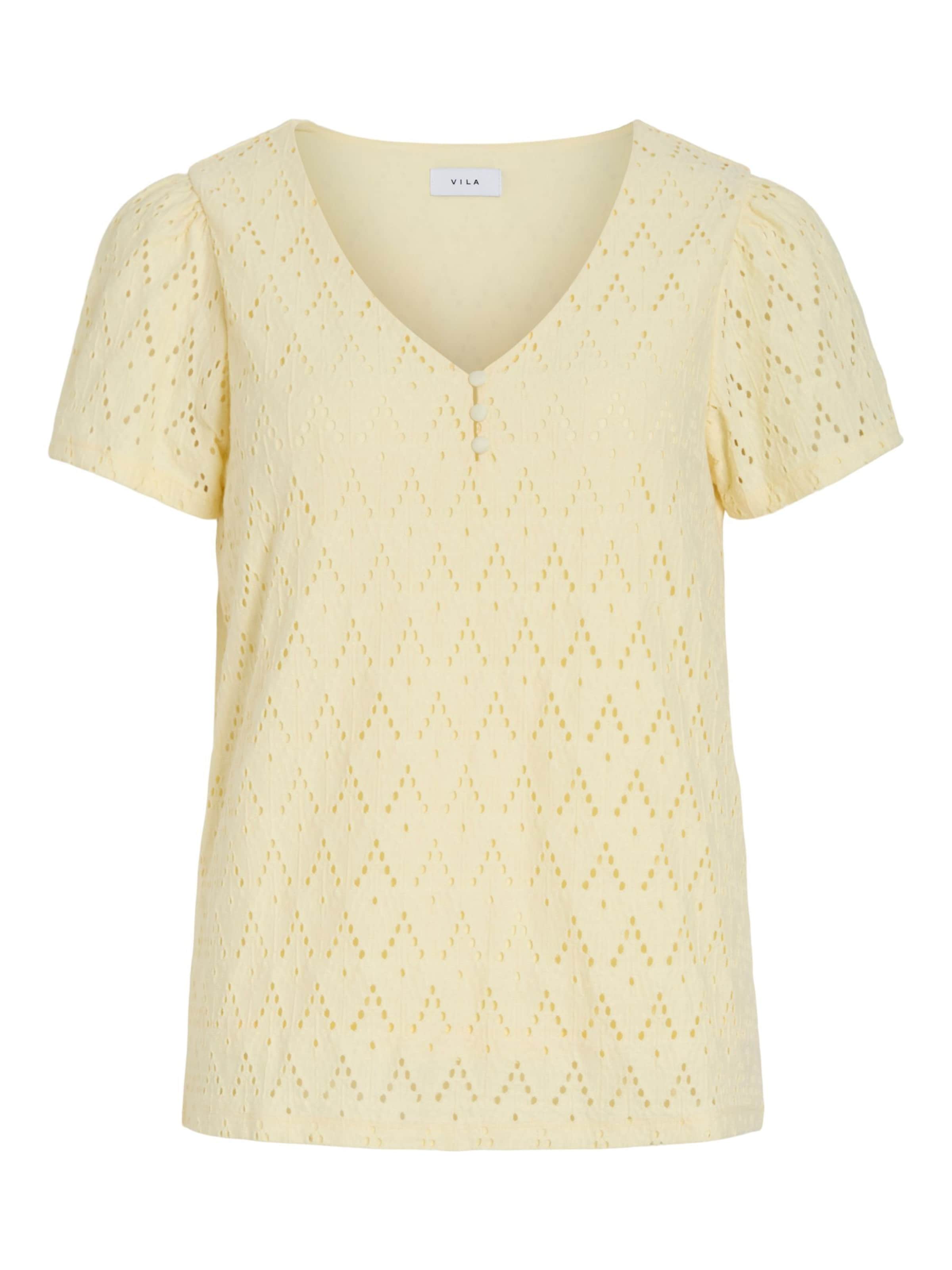 VILA - Blusa 'VIAmalina' en amarillo: frente
