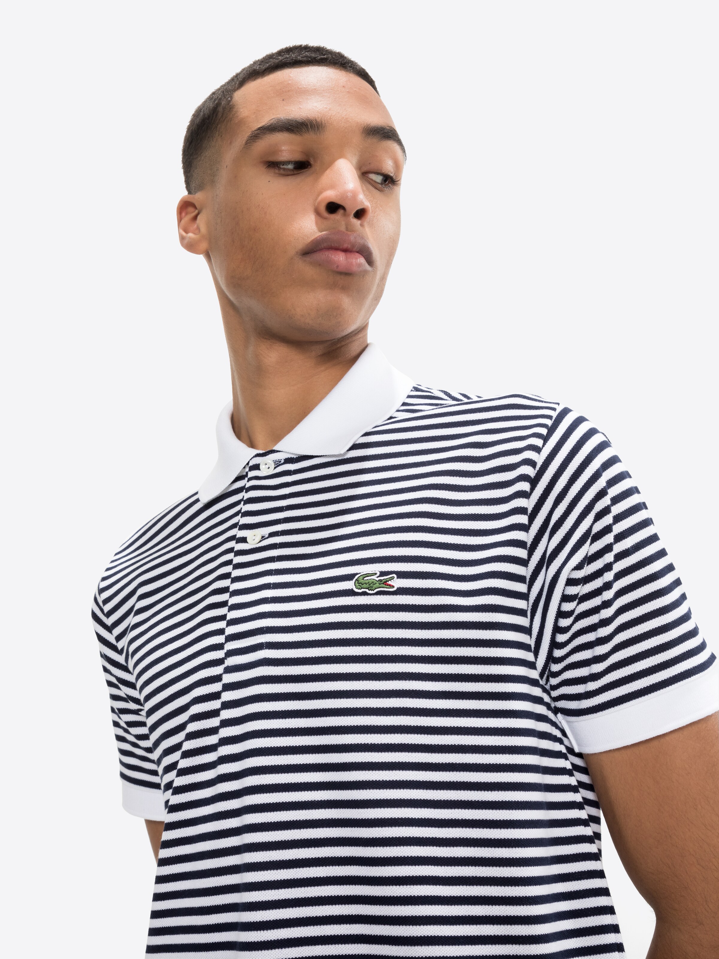 Männer Shirts LACOSTE Shirt in Navy, Weiß - VK57878 Männer Shirts LACOSTE Shirt in Navy, Weiß - VK57878