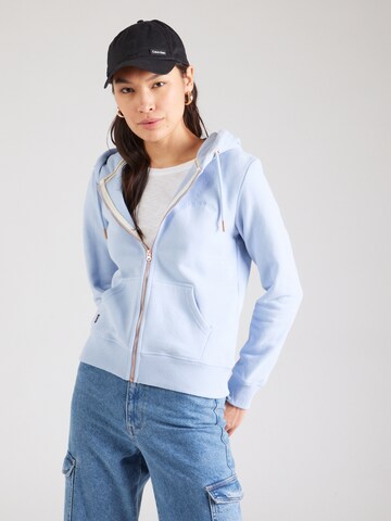Superdry Кофта на молнии 'Essential' в Синий: спереди
