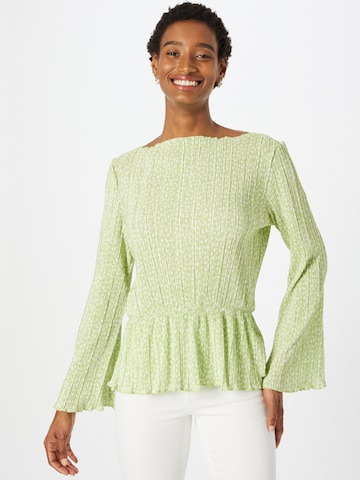 Monki Shirt in Groen: voorkant