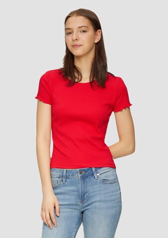 QS Shirt in Rood: voorkant