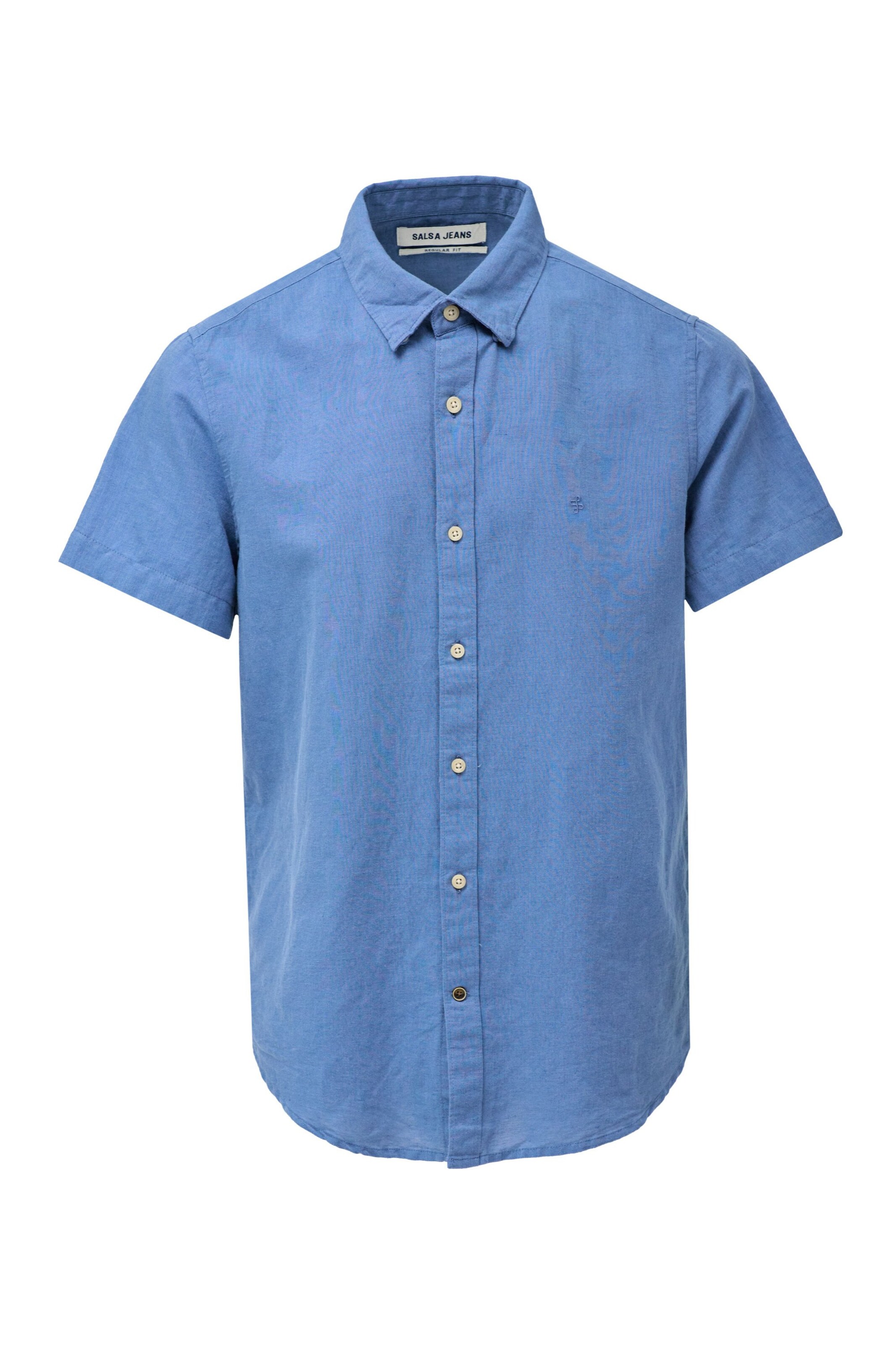 Salsa Jeans Regular Fit Hemd in Blau: Vorderseite