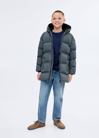 MANGO KIDS Coat 'Afrilong' in Blue: front