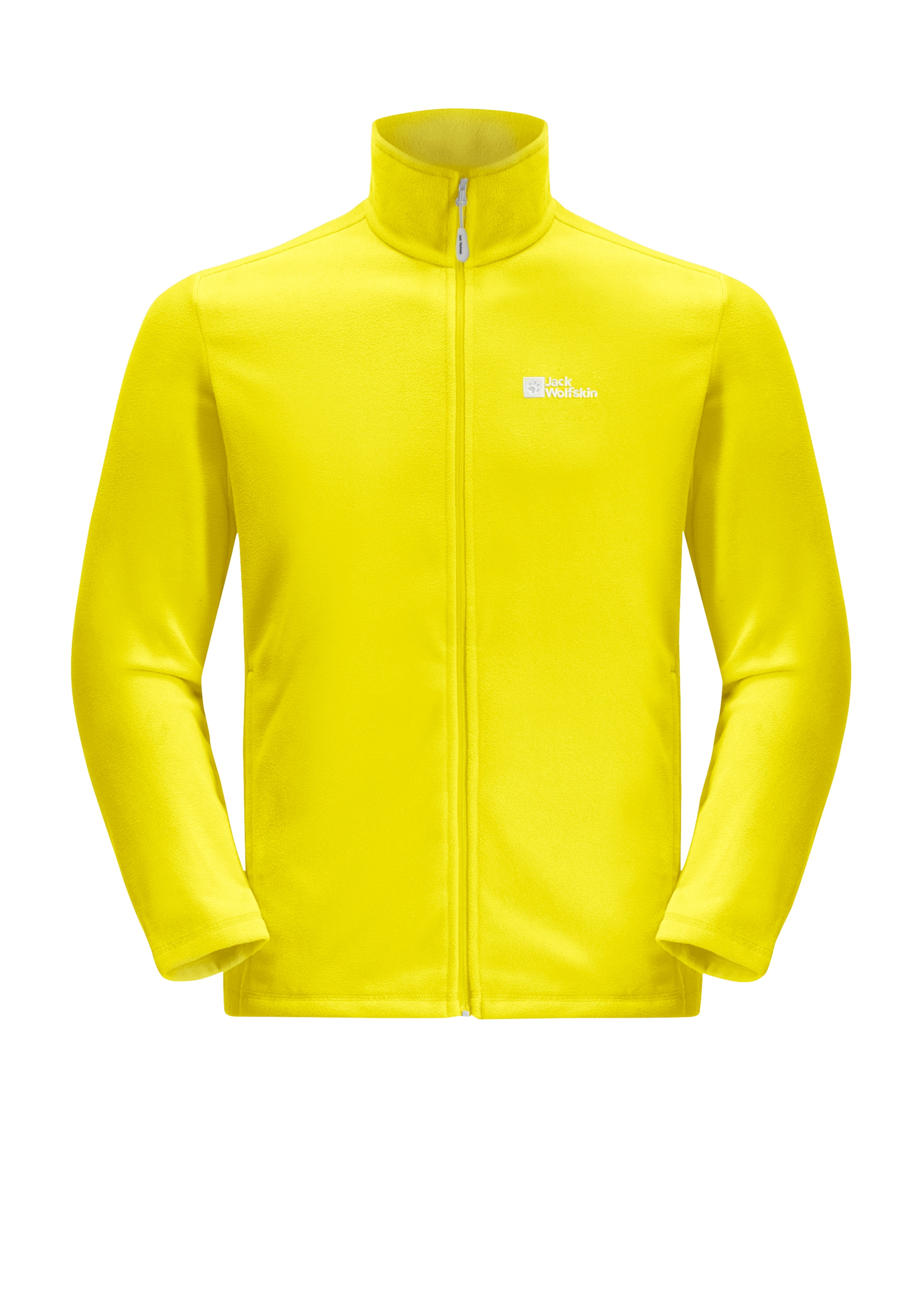 JACK WOLFSKIN Fleecejacke 'Taunus' in Gelb: Vorderseite