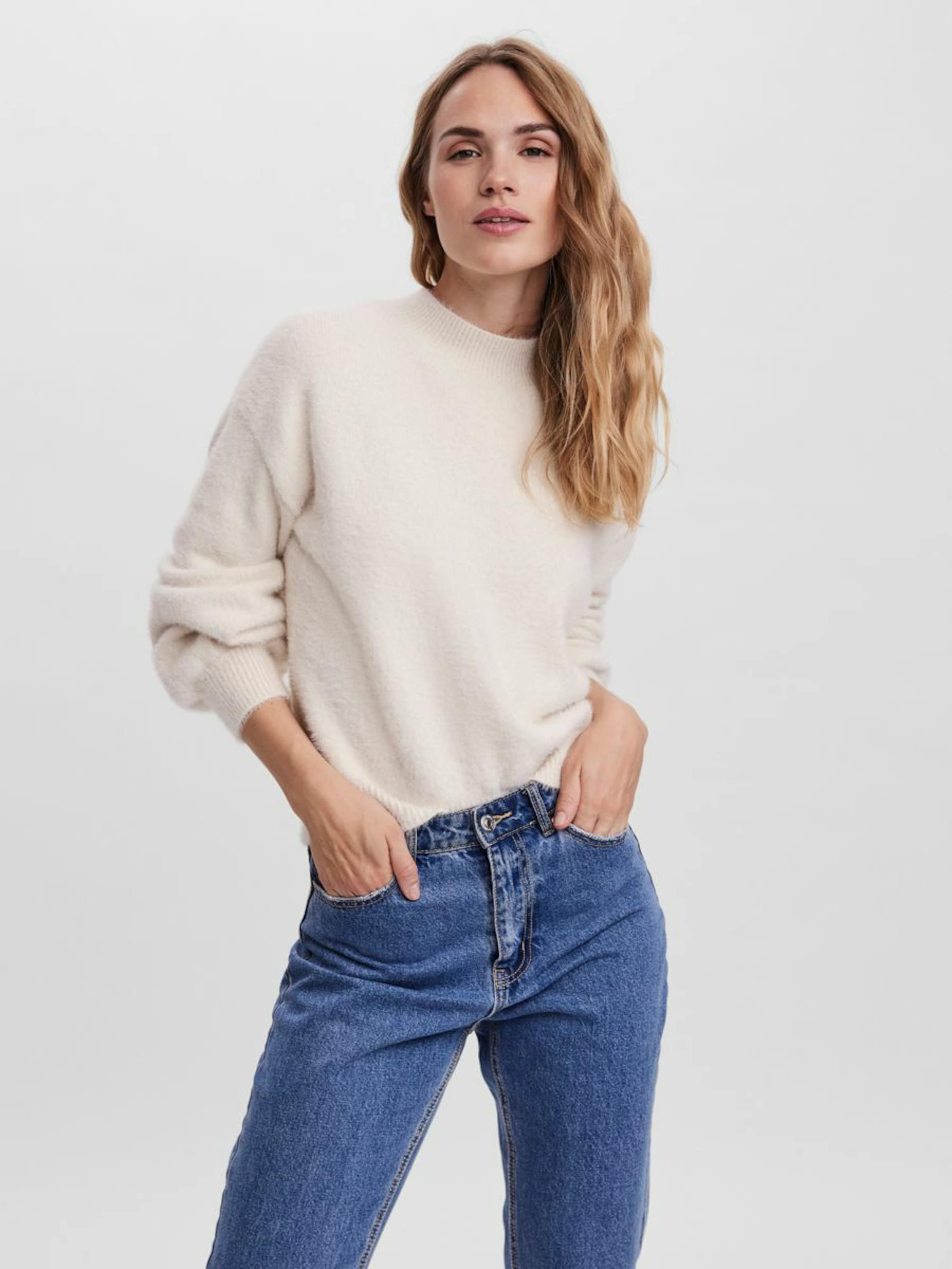 Frauen Pullover & Strick VERO MODA Pullover 'Alva' in Ecru - FI57452 Frauen Pullover & Strick VERO MODA Pullover 'Alva' in Ecru - FI57452
