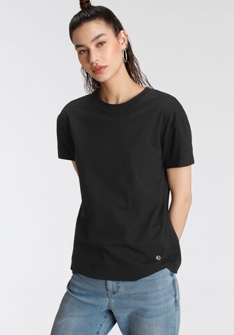 TAMARIS T-Shirt in Schwarz