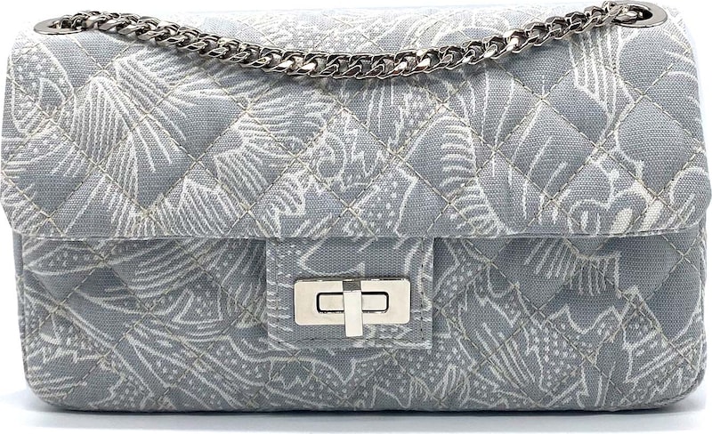 NICASCONCEPT Tasche 'Maxi' in Grau Weiß CB6883 NICASCONCEPT Tasche 'Maxi' in Grau Weiß CB6883