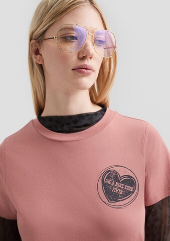 T-shirt QS en rose