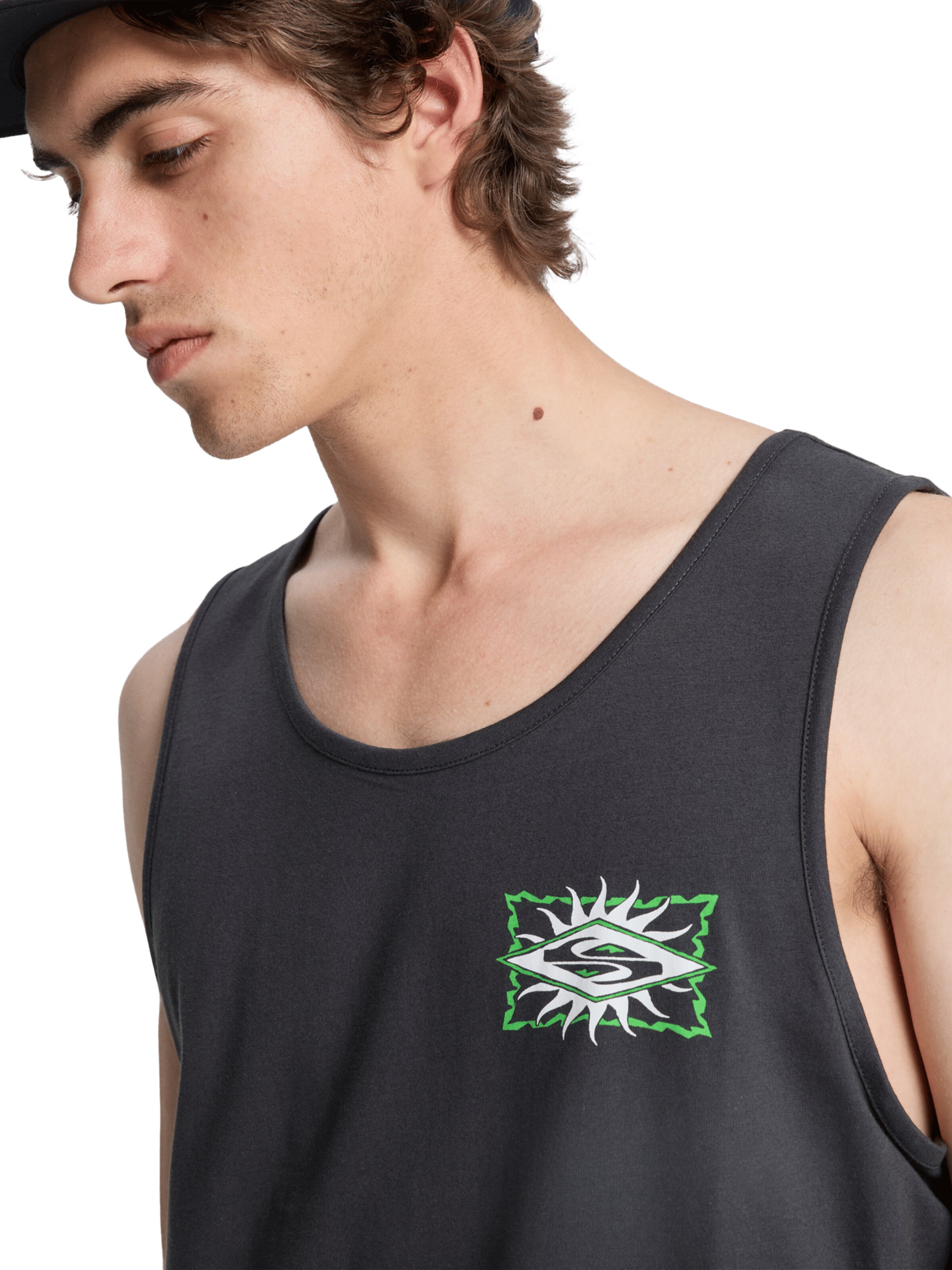 QUIKSILVER Top 'EV Starfish Stamp' in Schwarz