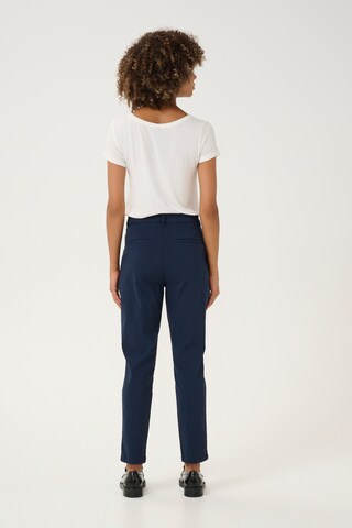 CULTURE Regular Chino 'Benghta' in Blauw