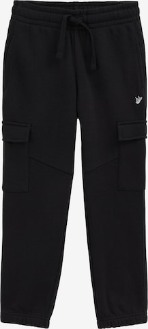 WE Fashion Tapered Trousers in Black: front