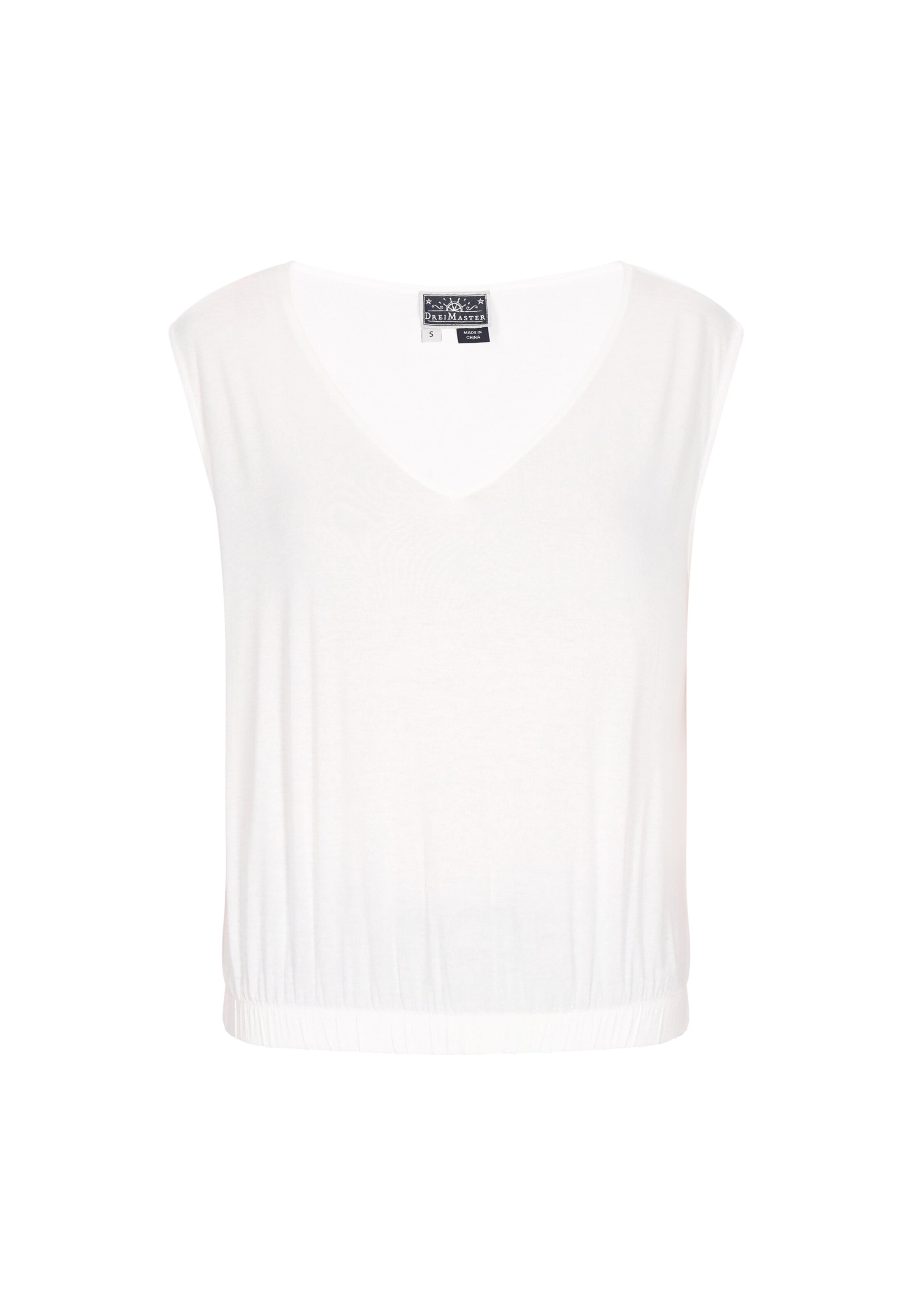 DreiMaster Maritim Топ 'Everyday Fashion' в Белый: спереди