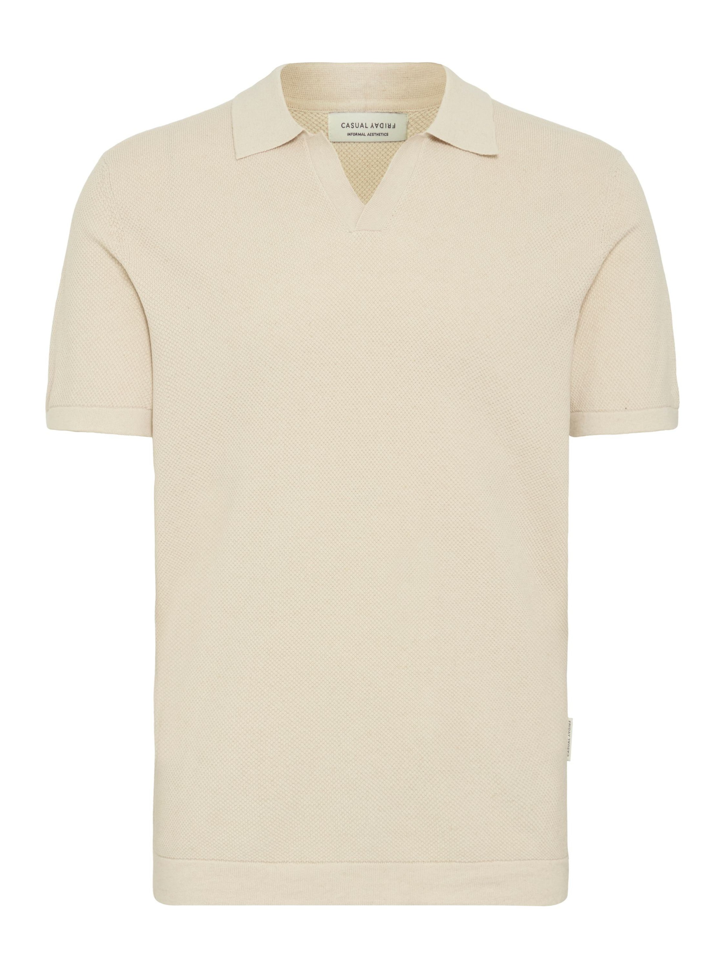 Casual Friday - Camisa ' CFMATEO ' em bege: frente