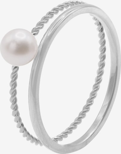 Heideman Ring in silber / perlweiß, Produktansicht