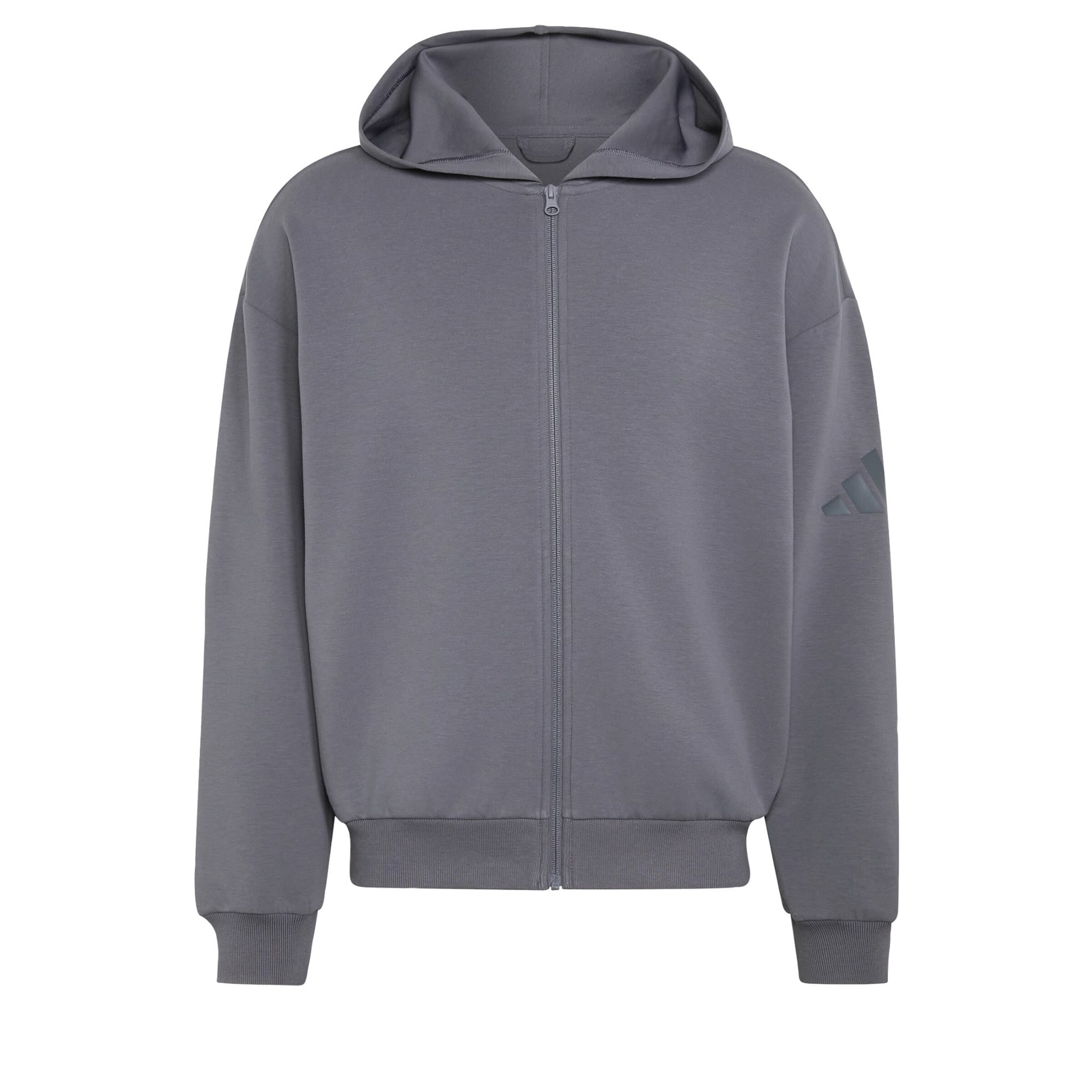 Veste de survêtement 'Soft Lux' ADIDAS SPORTSWEAR en gris : devant
