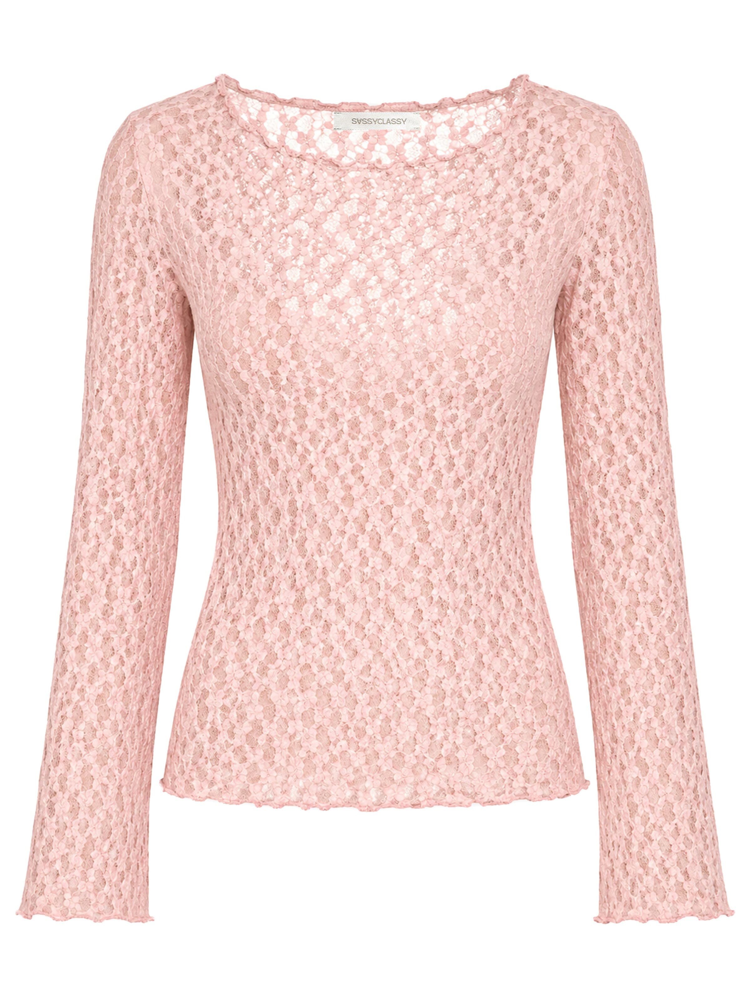 SASSYCLASSY Shirt‌‌‌‌‌ in Pink: Vorderseite