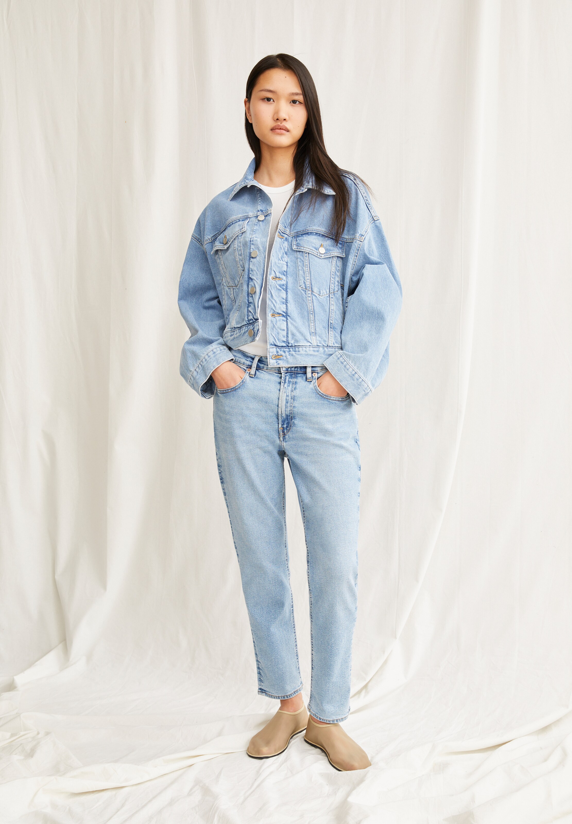 ARMEDANGELS Конический (Tapered) Джинсы в Синий: спереди