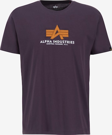 T-Shirt ALPHA INDUSTRIES en violet : devant