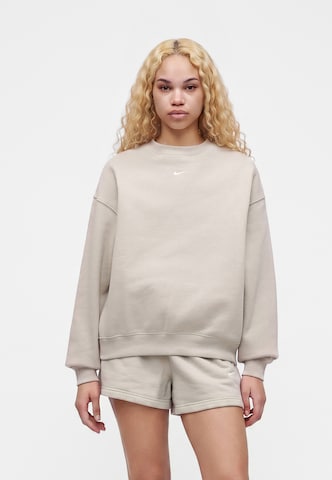 Nike Sportswear Свитшот 'Studio' в Бежевый: спереди