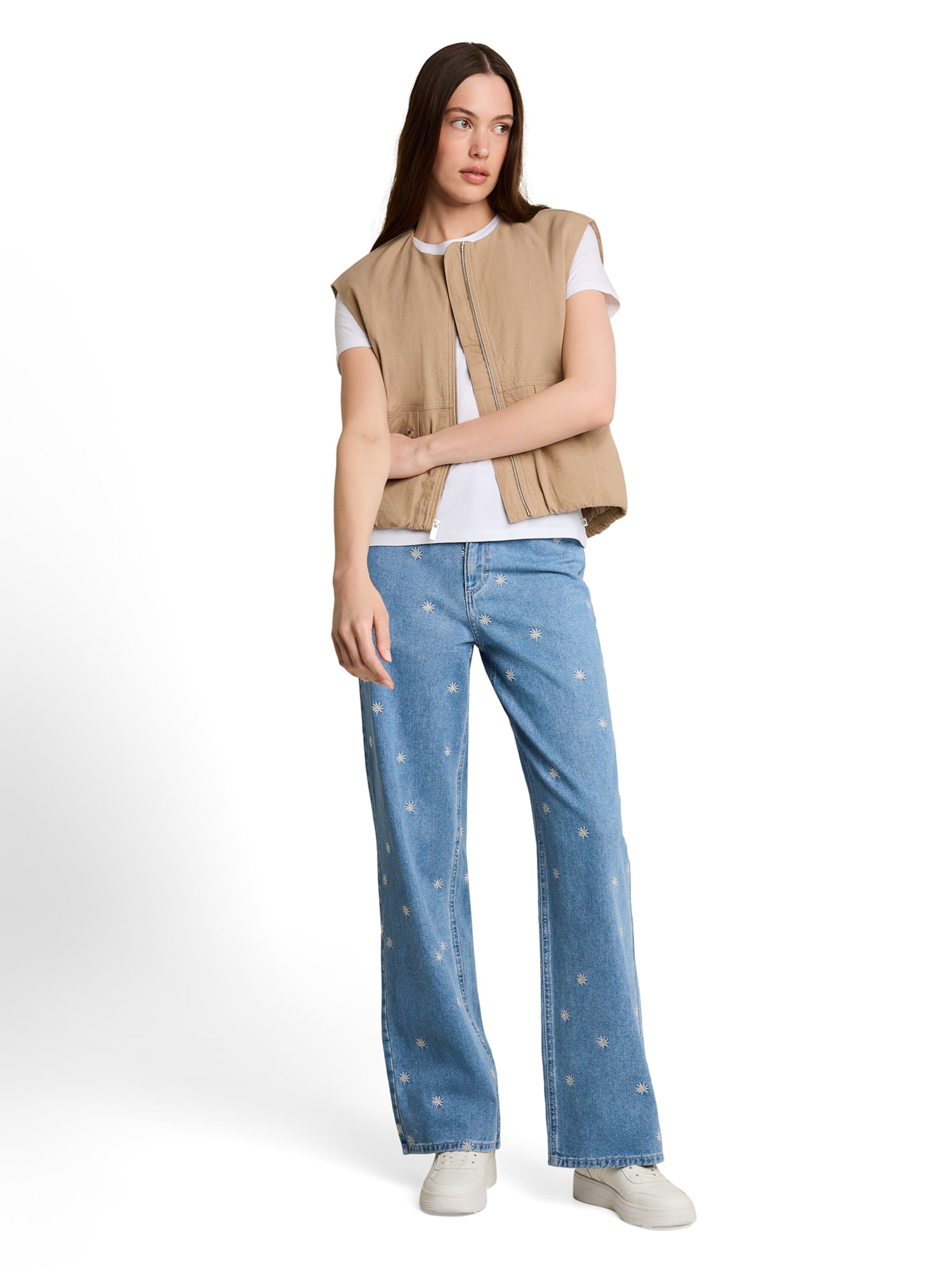 TOM TAILOR DENIM - Pierna ancha Vaquero 'Linou' en azul