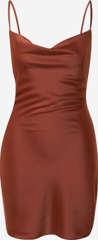 Misspap Dress in Brown: front