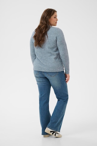 KAFFE CURVE Gebreid vest 'Niela' in Blauw
