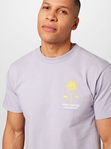 T-Shirt 'ENERGY SOLUTIONS' Obey en violet