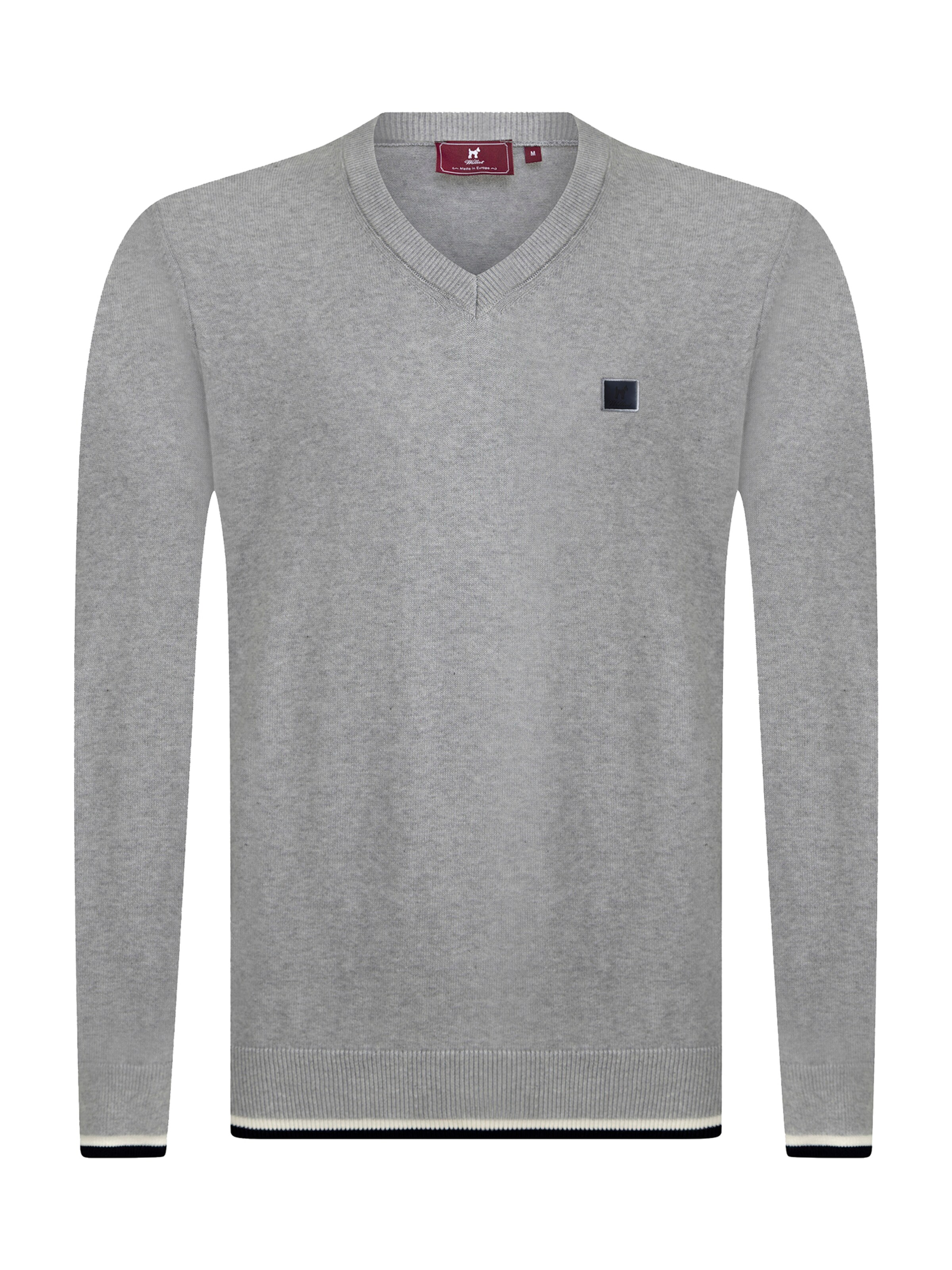 pelēks Williot Džemperis: no priekšpuses