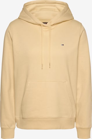 Felpa di Tommy Jeans in giallo: frontale