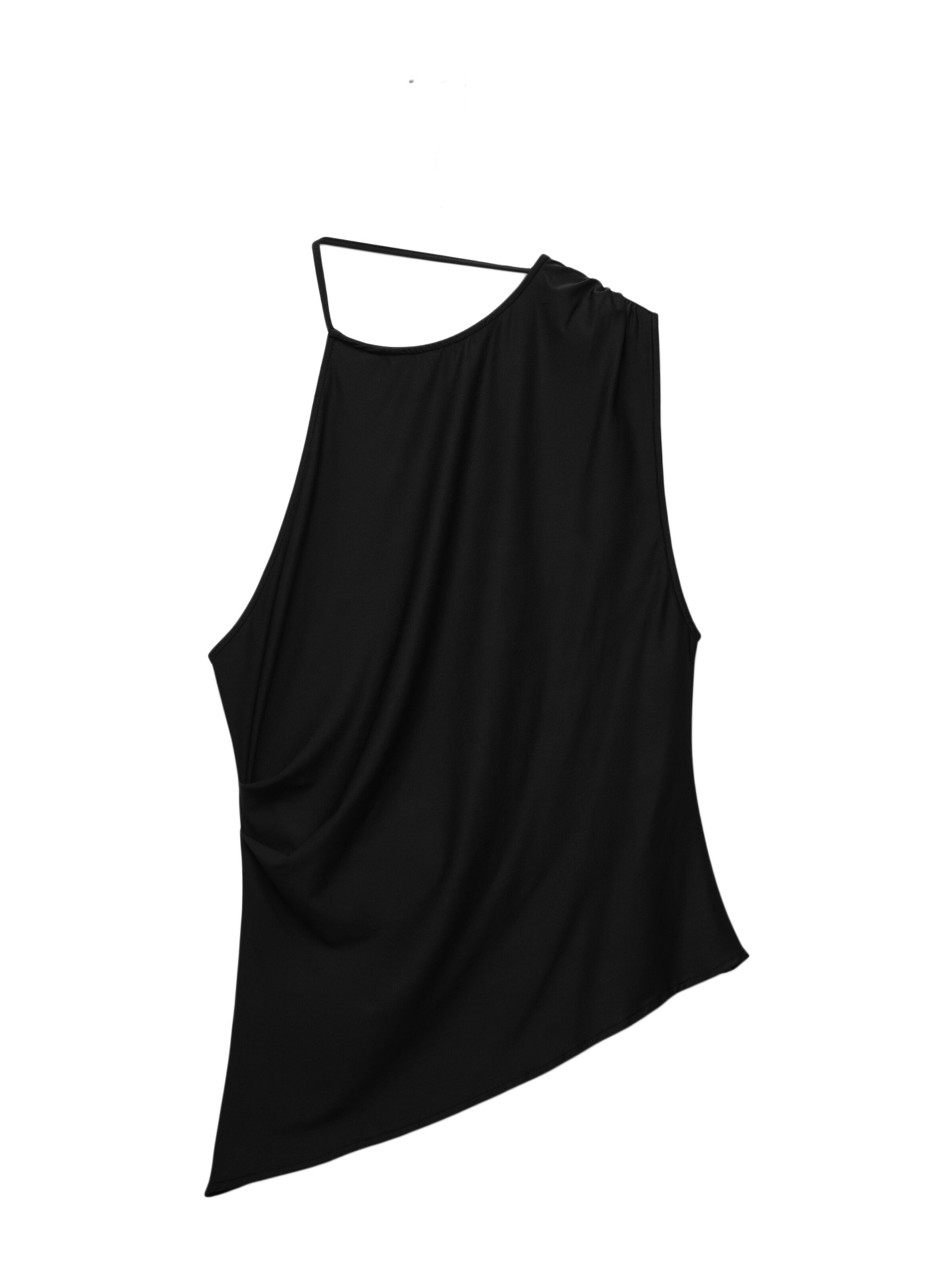 Pull&Bear Top - fekete: elől