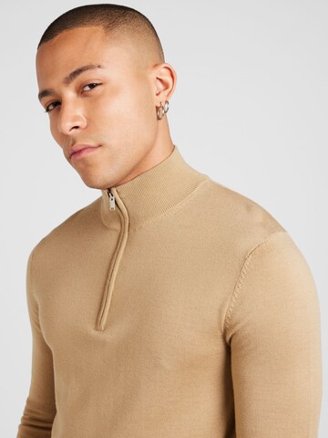SELECTED HOMME Pulover 'SLHTray' | rjava barva
