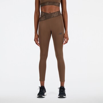 new balance Workout Pants in Brown: front