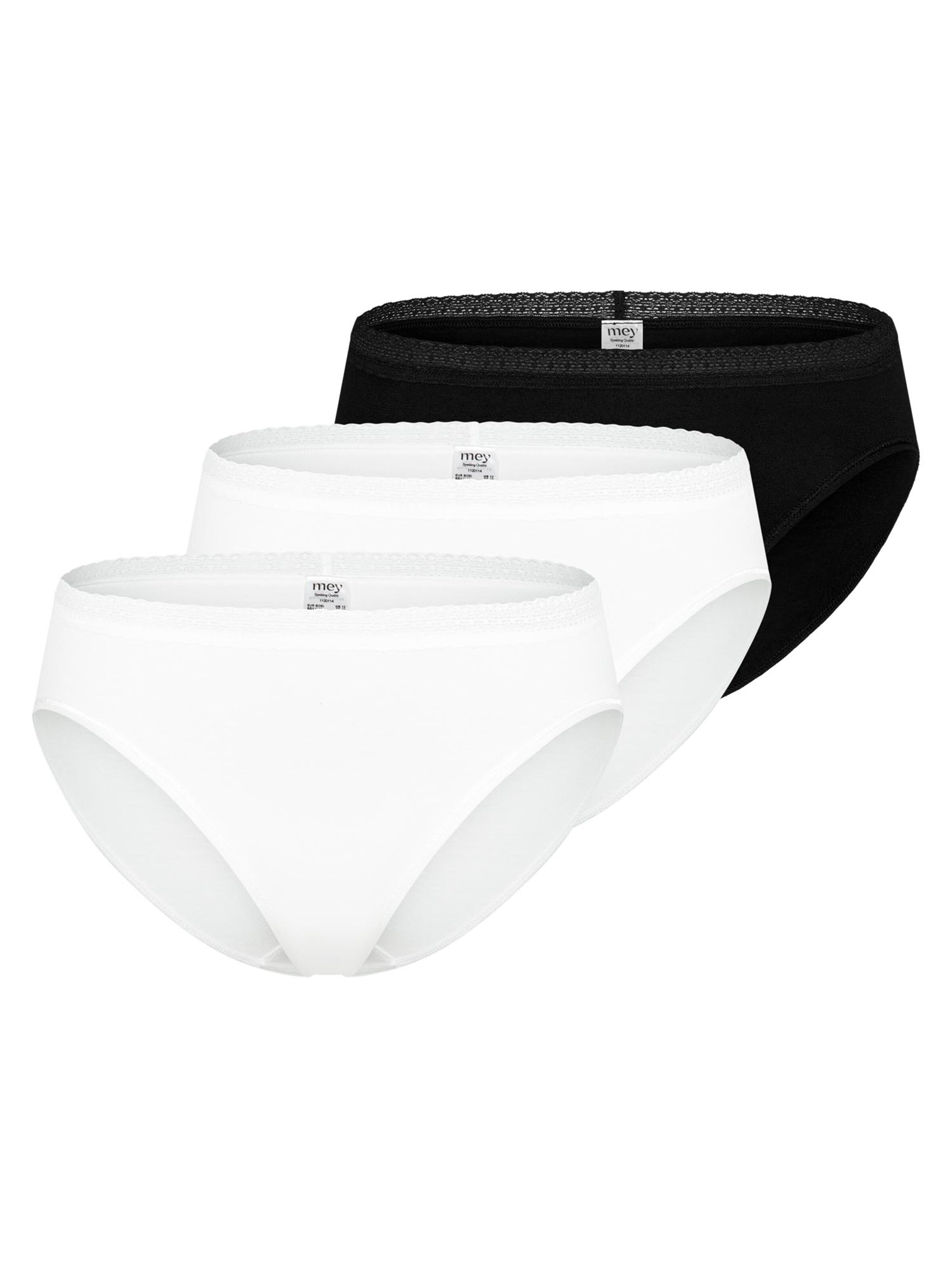 Mey Panty 'Modal Lace' in Silver: front
