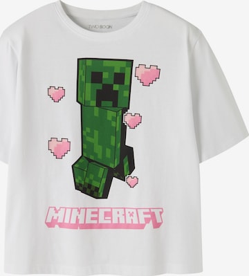Top 'Minecraft' di TWO SOON in bianco: frontale