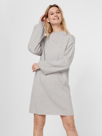 VERO MODA Knitted dress 'Nancy' in Grey: front