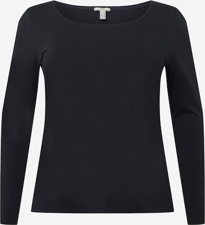 Tricou Esprit Curves pe negru, Vizualizare produs