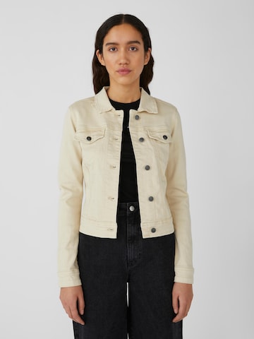 OBJECT - Chaqueta de entretiempo en beige: frente