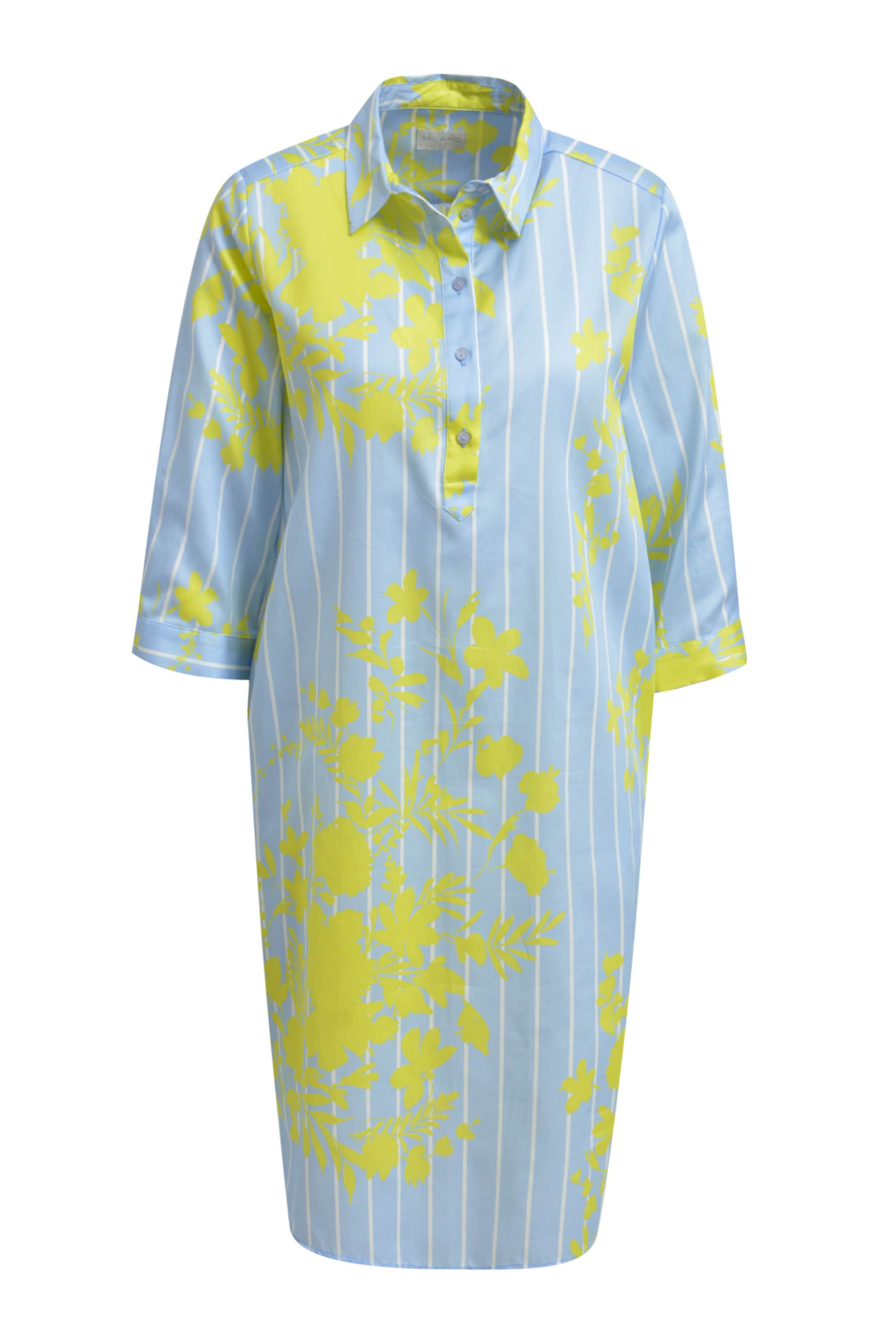 Milano Italy Summer Dress in Blue: front