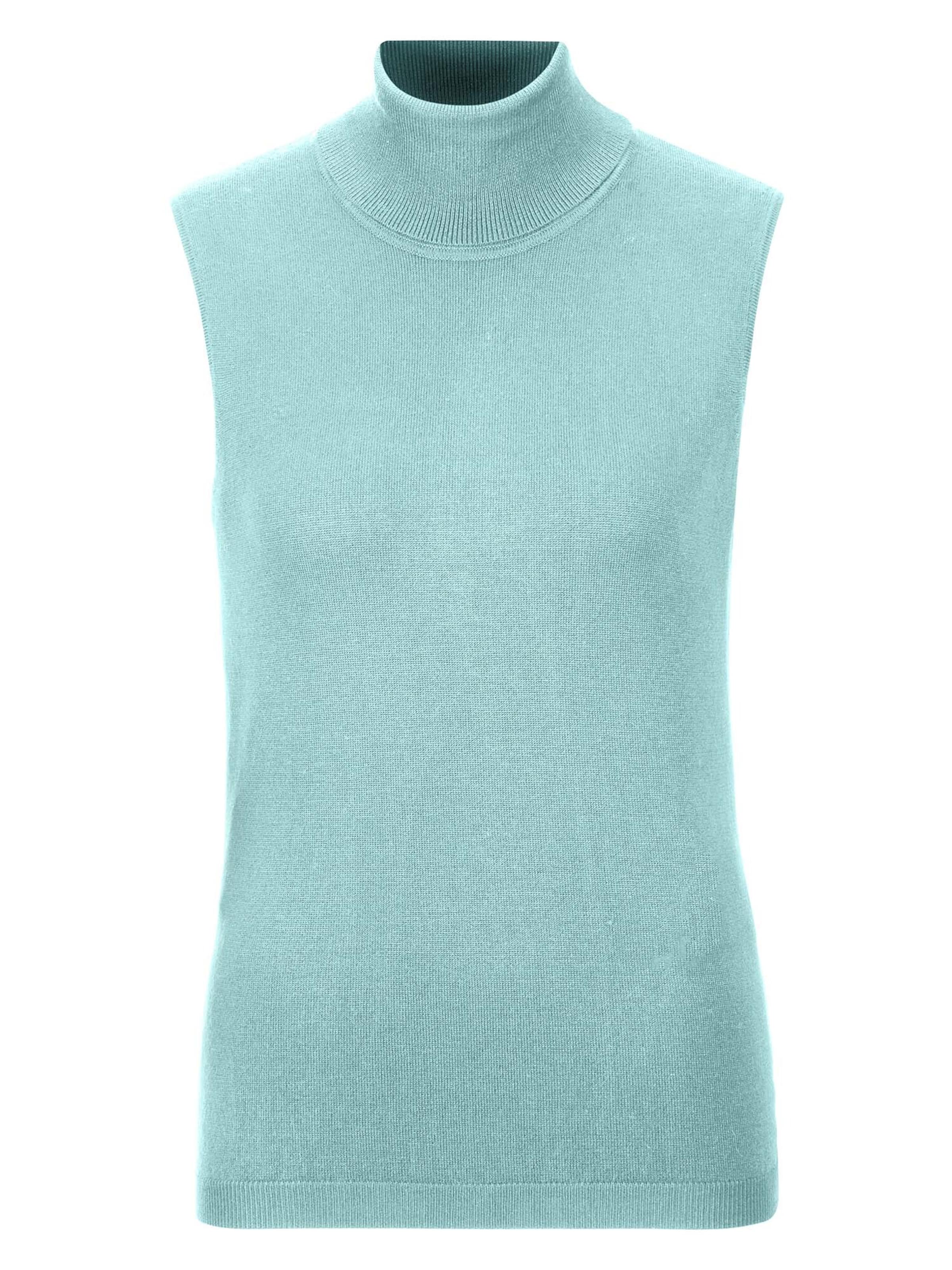 Tops en tricot MADELEINE en vert : devant